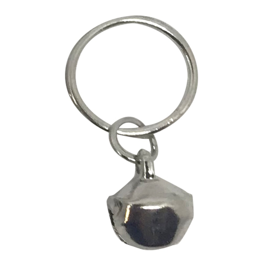 Ebo Braid Hair Ring Hair Decorations Charm Bells Silver 12 Mm 6 Pcs