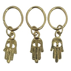 Ebo Braid Hair Ring Hair Decorations Charm Hand Gold 12 Mm 6 Pcs  