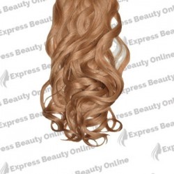 20" elastic hair curly - human hair feel extensions - honey (27hr)
