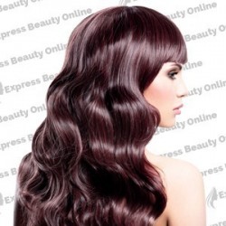 20" elastic hair curly - human hair feel extensions - 530s burgundy