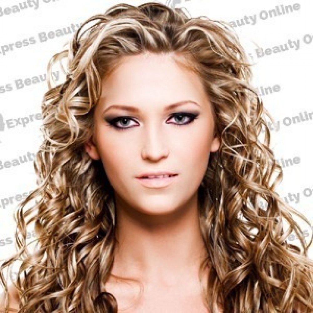 20" elastic hair curly - human hair feel extensions - honey/pure blonde (27hr/613) 20 elastic hair curly - human hair feel extensions - honey/pure blonde (27hr/613)