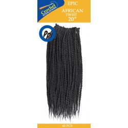 Epic Synthetic Hair Crochet Braid Loop Senegal African Twist 28" Epic Synthetic Hair Crochet Braid Loop Senegal African Twist 28"
