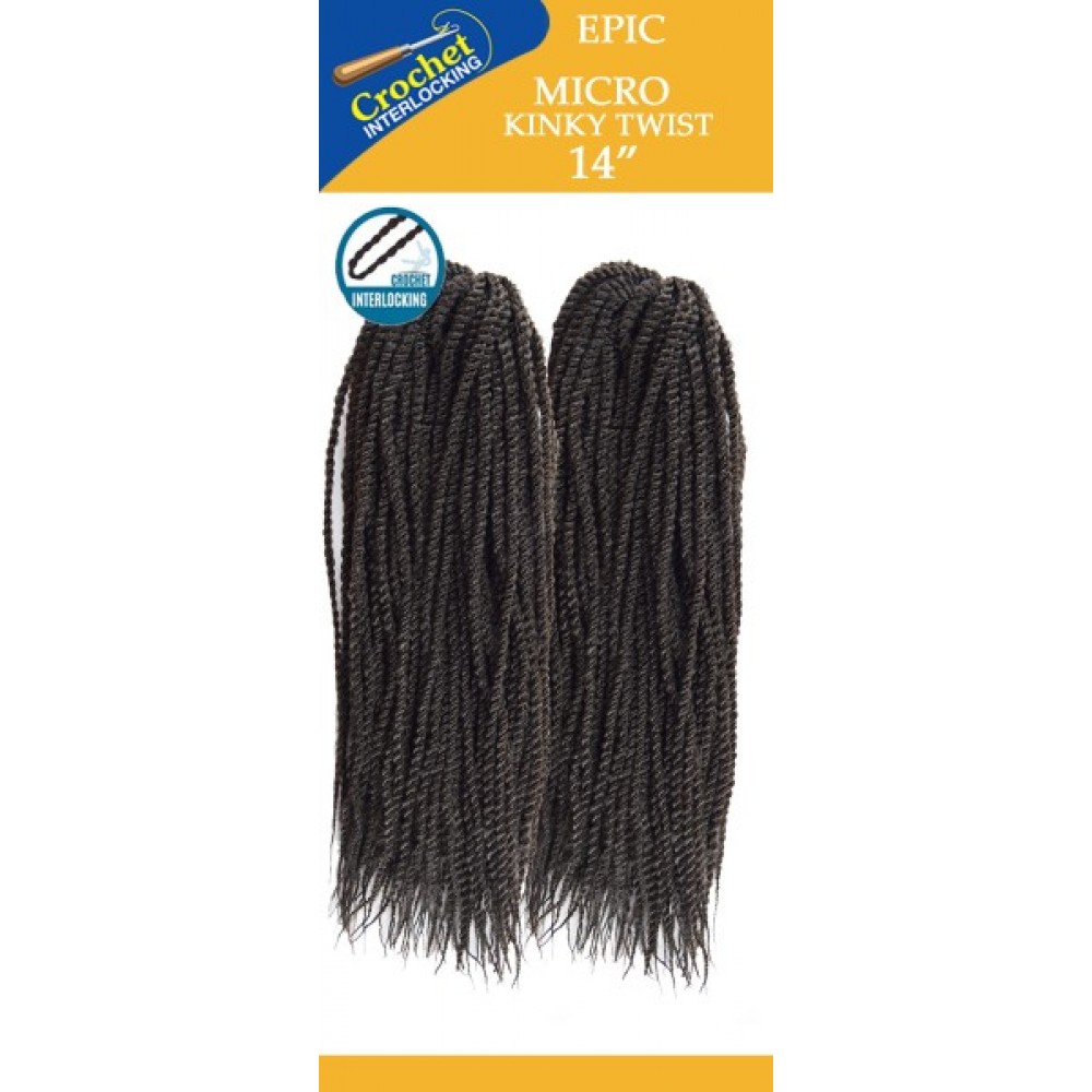 Epic Synthetic Hair Crochet Braid Micro Kinky Twist 14