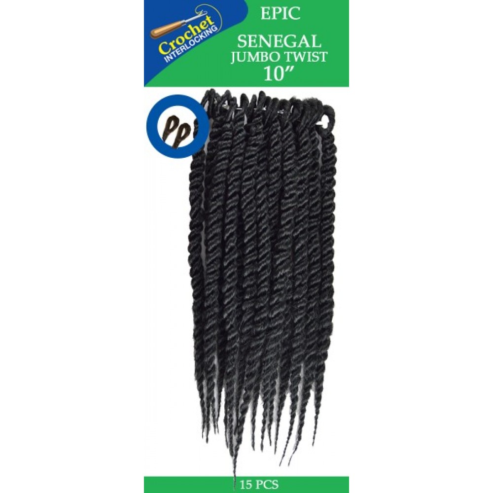 Epic Synthetic Hair Crochet Braid Loop Senegal Jumbo Twist 10