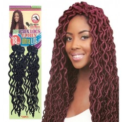 Eve Synthetic Hair Crochet Braid Loop Soft Faux Locs Curly 18"