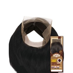 Eve Brazilian 100% Unprocessed Remy Human Hair 360 Frontal Lace Closure Straight 12"