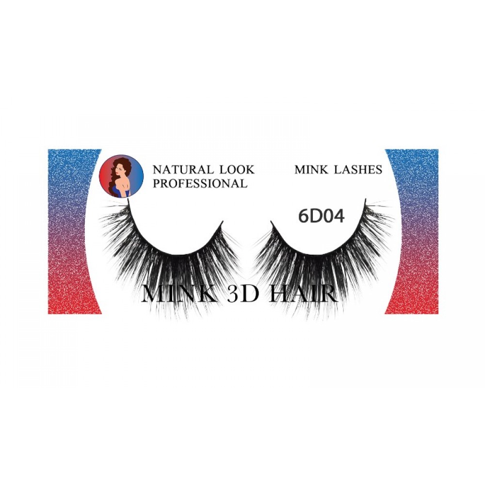 Natural Look Professional 6d Mink Eyelashes 6d04