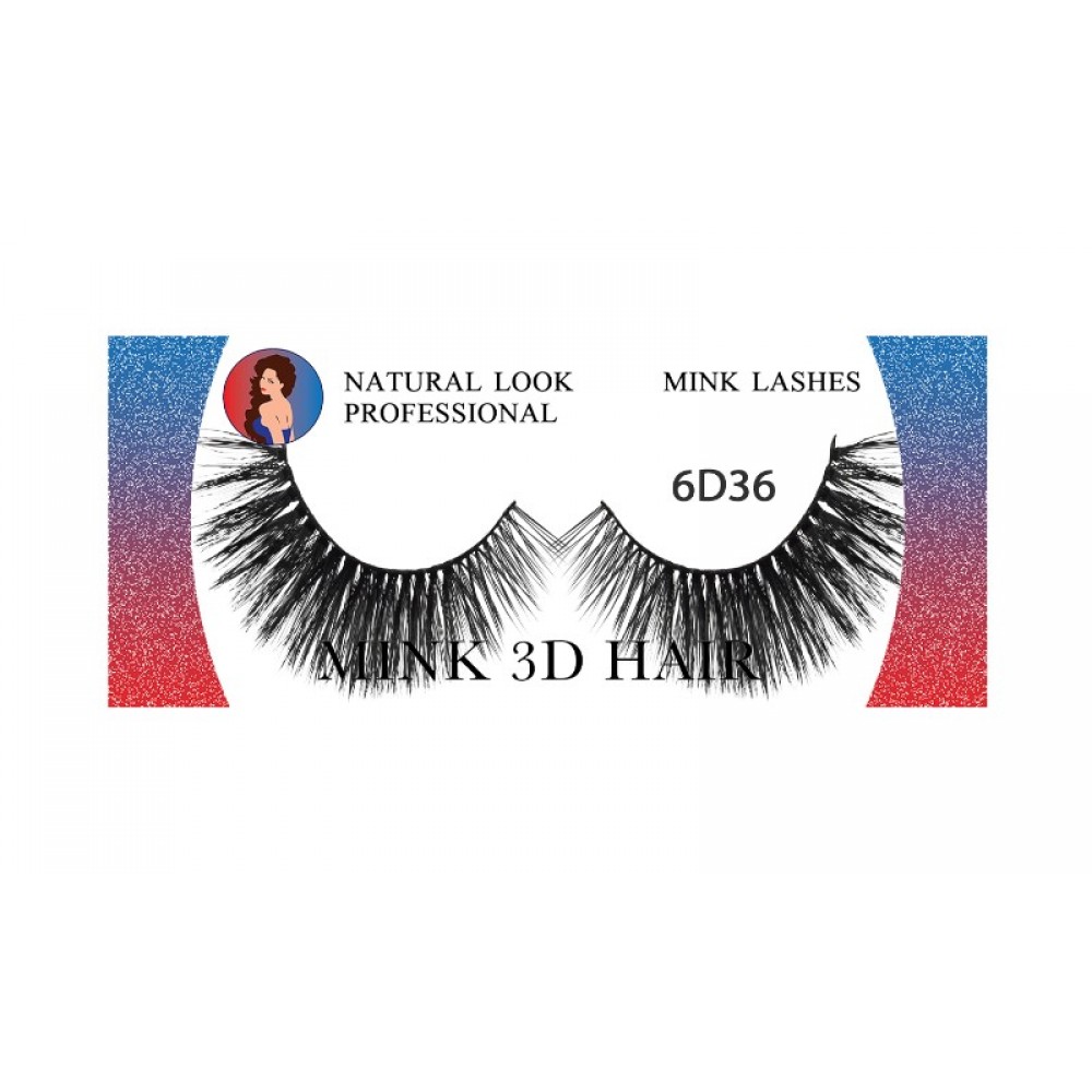 Natural Look Professional 6d Mink Eyelashes 6d36
