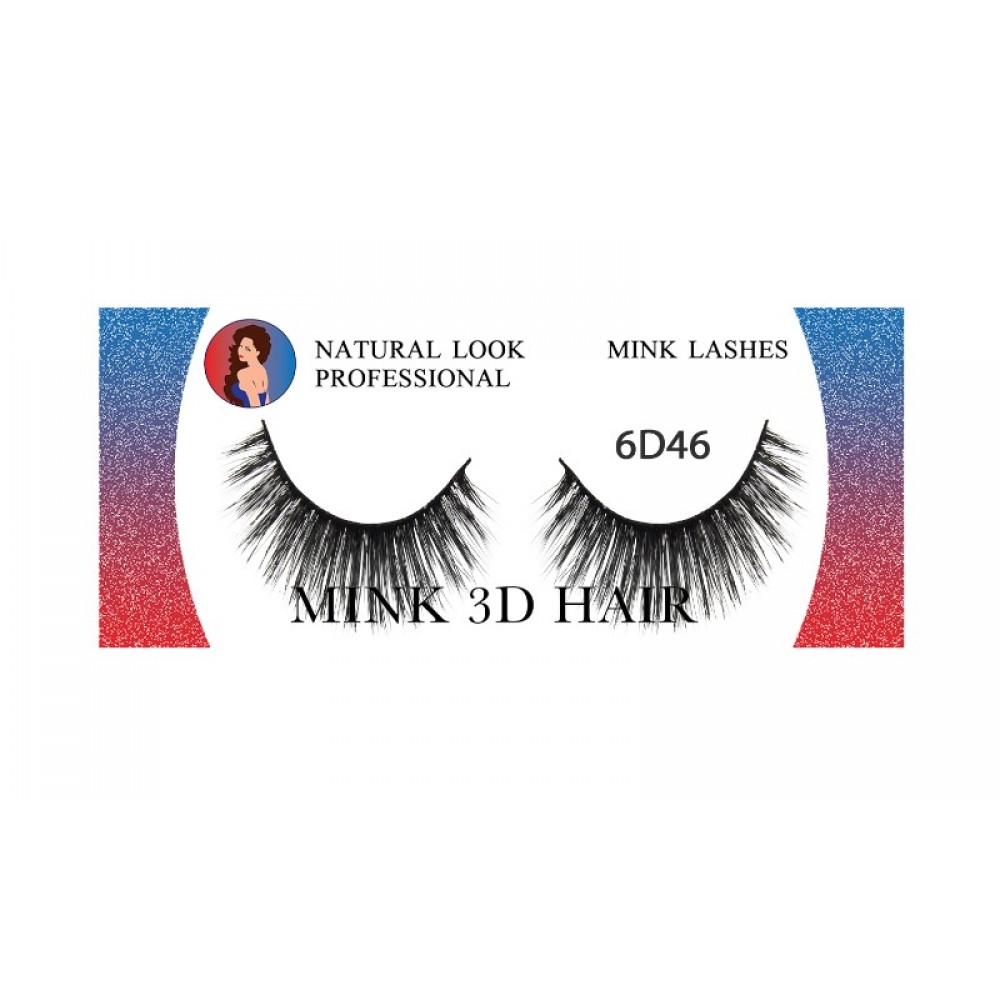 Natural Look Professional 6d Mink Eyelashes 6d46