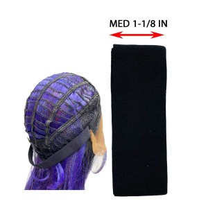 Ebo Elastic Wig Band 1-1/8 1 Yd Med Black Ebo Elastic Wig Band 1-1/8 1 Yd Med Black