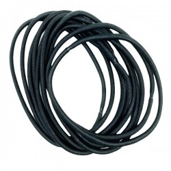 Ebo Medium Size Hair Elastics Scrunchies Hair Elastic Ponytail Holder Tie Hair Accessories Black 10 Pcs 