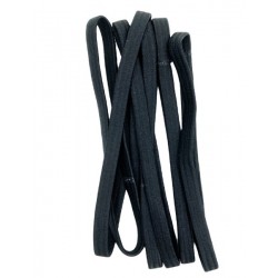 Ebo Long Size Hair Elastics Scrunchies Hair Elastic Ponytail Holder Tie Hair Accessories Black 6 Pcs 