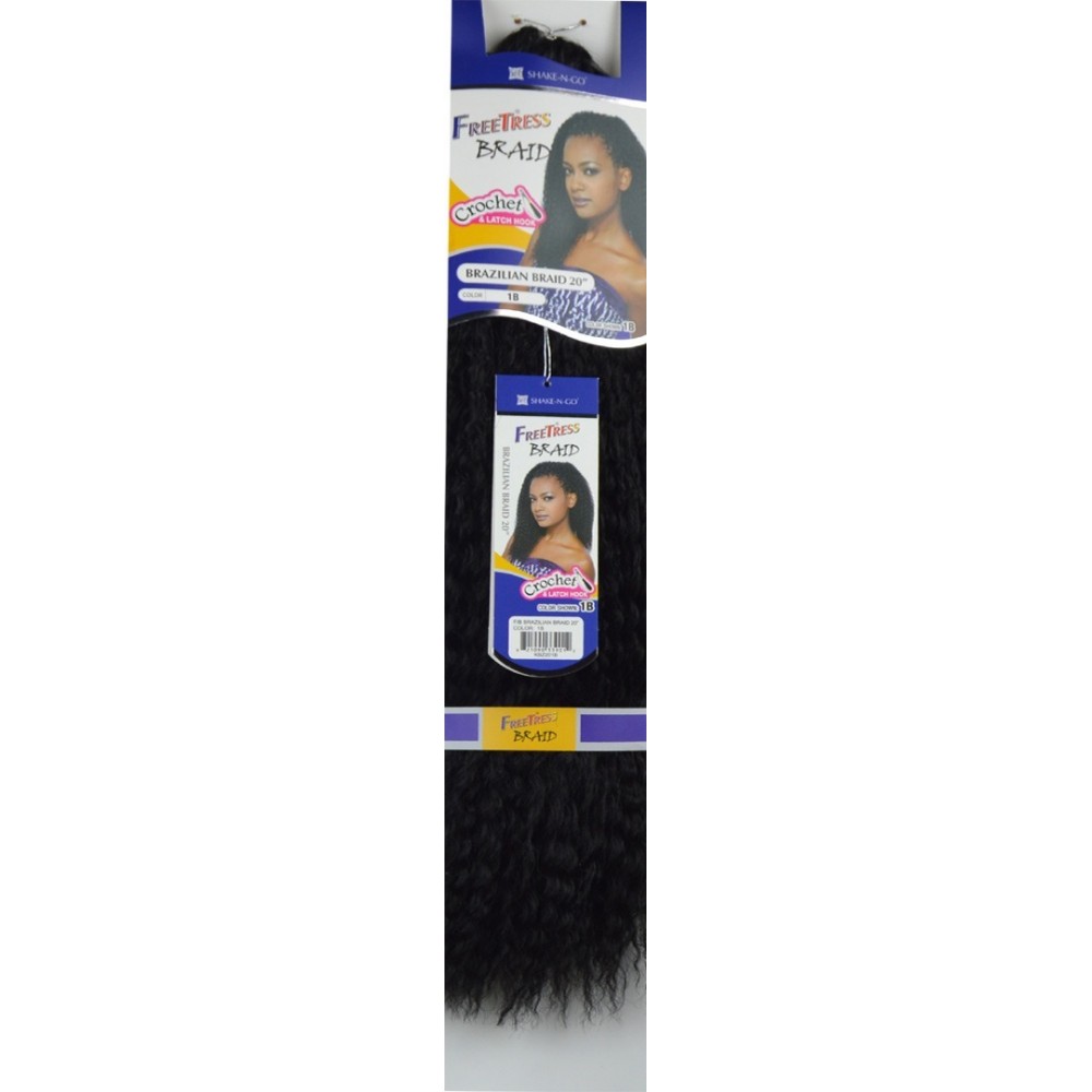 Freetress Synthetic Hair Crochet Braids Brazilian Braid  20