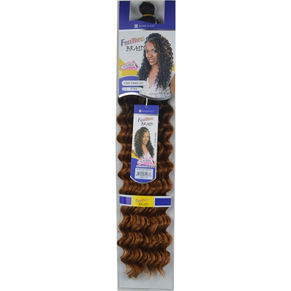 Freetress Synthetic Hair Crochet Braids Deep Twist Bulk 22
