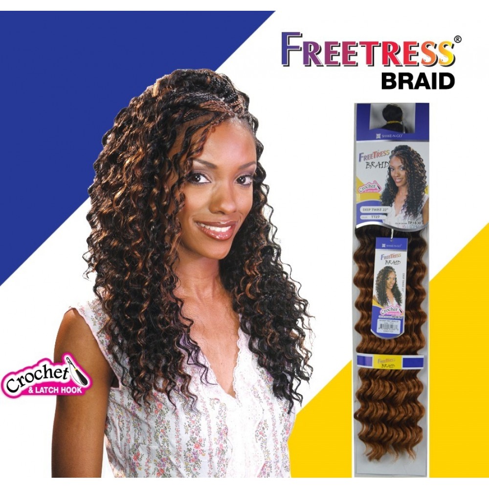 Freetress Synthetic Hair Crochet Braids Deep Twist Bulk 22