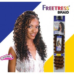 Freetress Synthetic Hair Crochet Braids Deep Twist Bulk 22"