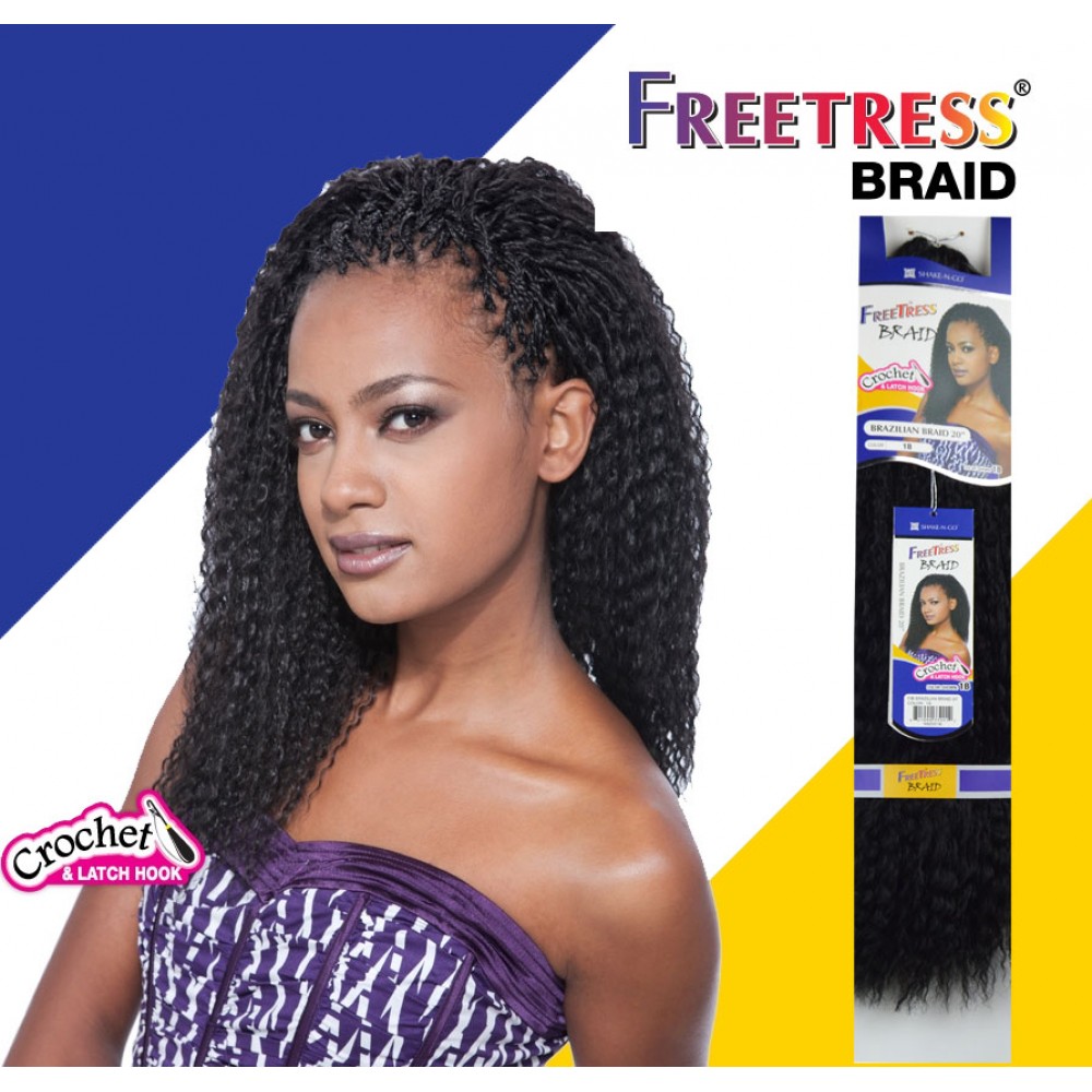Freetress Synthetic Hair Crochet Braids Brazilian Braid  20