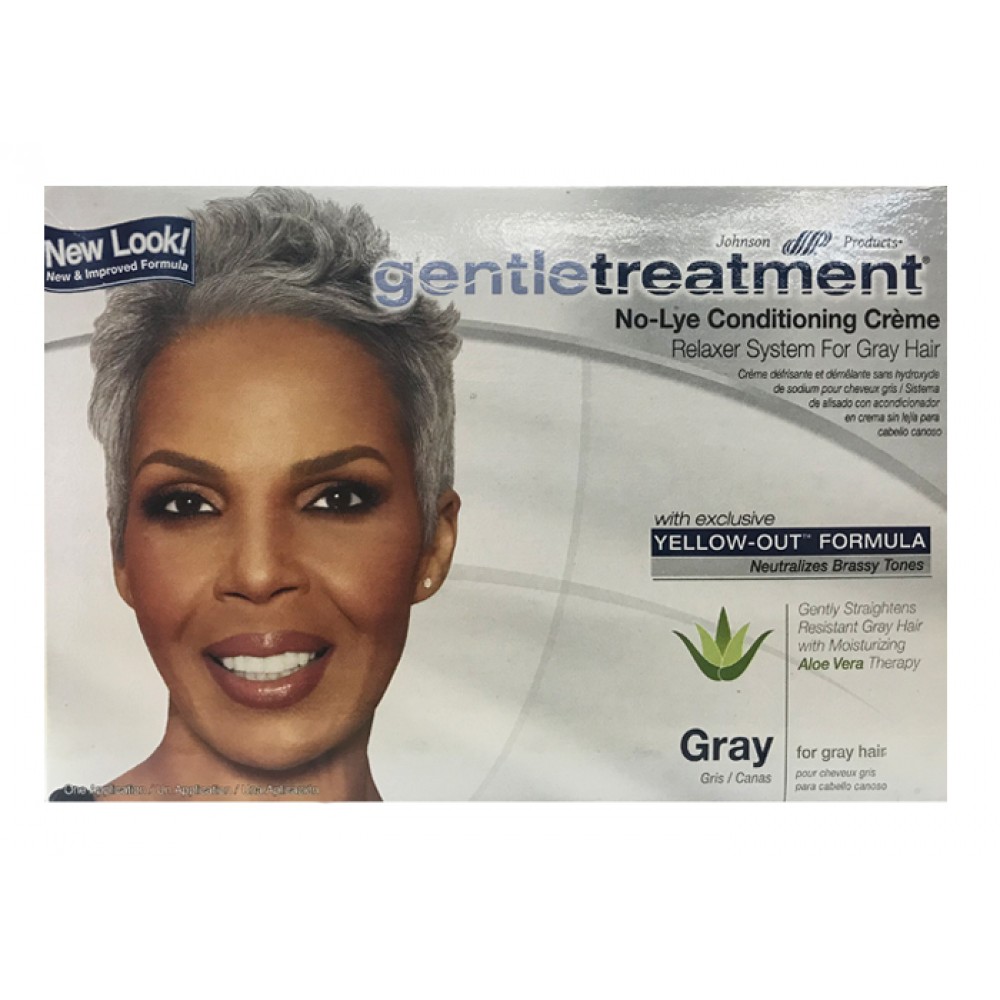 Gentle Treatment No Lye Conditioning Creme Relaxer Kit Gray Hair
