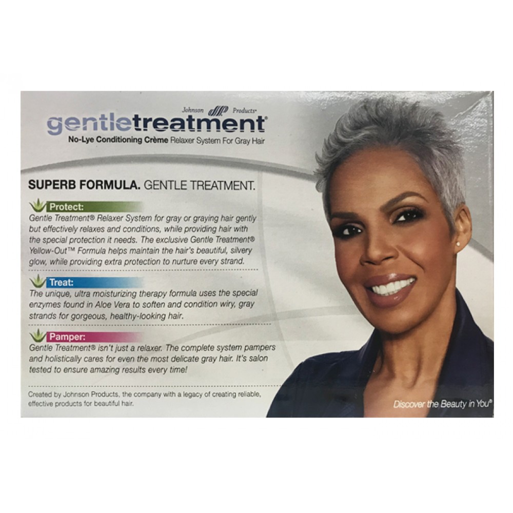 Gentle Treatment No Lye Conditioning Creme Relaxer Kit Gray Hair