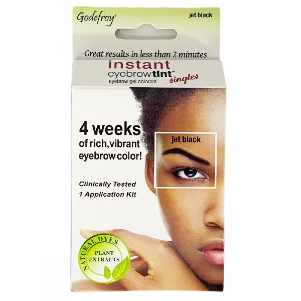 Godefroy Instant Eyebrow Tint 1 Application Kit Jet Black