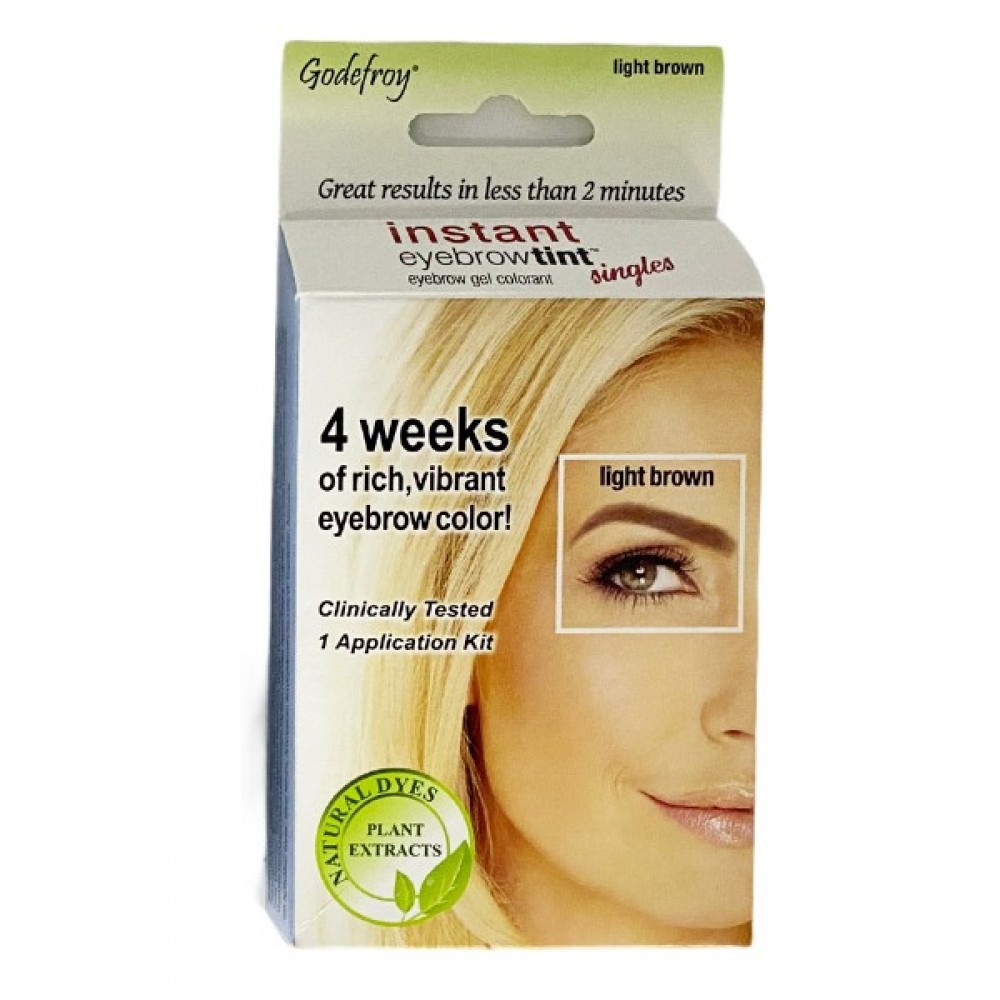 Godefroy Instant Eyebrow Tint 1 Application Kit Light Brown