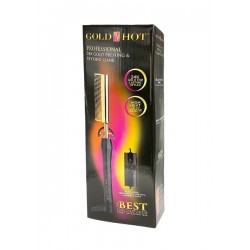 Gold N Hot Electrical Straightening Comb Pressing Comb Straight Teeth With Adjustable Temperature Control  