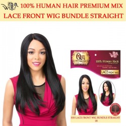 Its A Wig 100% Human Hair Premium Mix Lace Front Wig Bundle Straight 