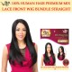 Its A Wig 100% Human Hair Premium Mix Lace Front Wig Bundle Straight