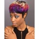Janet Collection Pixie Cut 38 Pcs + 8 100% Human Hair Weave