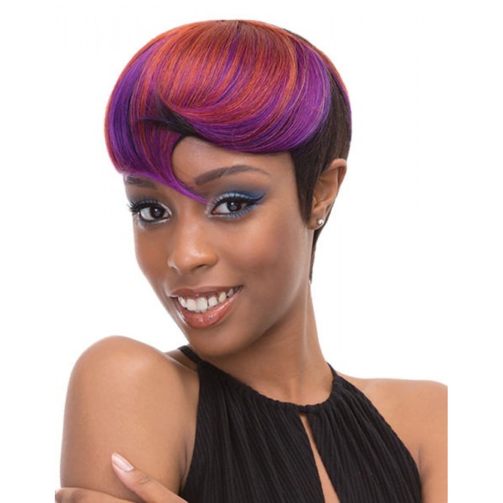Janet Collection Pixie Cut 38 Pcs + 8 100% Human Hair Weave