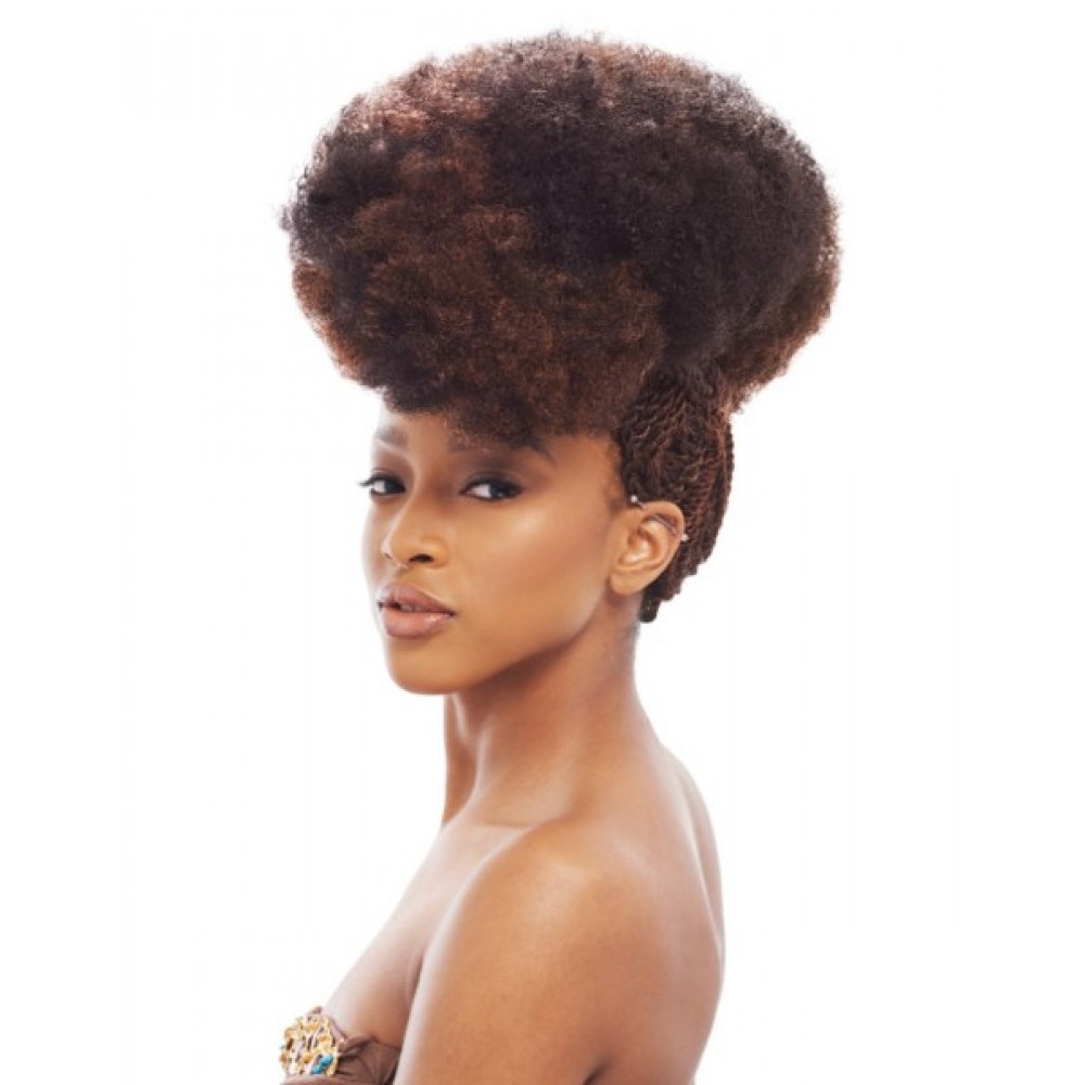 Janet Collection Noir Synthetic Hair Crochet Braid Afro Bulk Braid 24