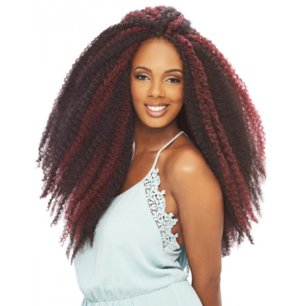 Janet Collection Noir Synthetic Hair Crochet Braid Afro Twist Braid