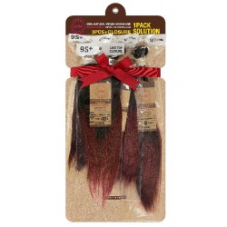 Janet Collection Aliba 100% Unprocessed Brazilian Virgin Remy Human Hair Weave 3 Pcs Straight 