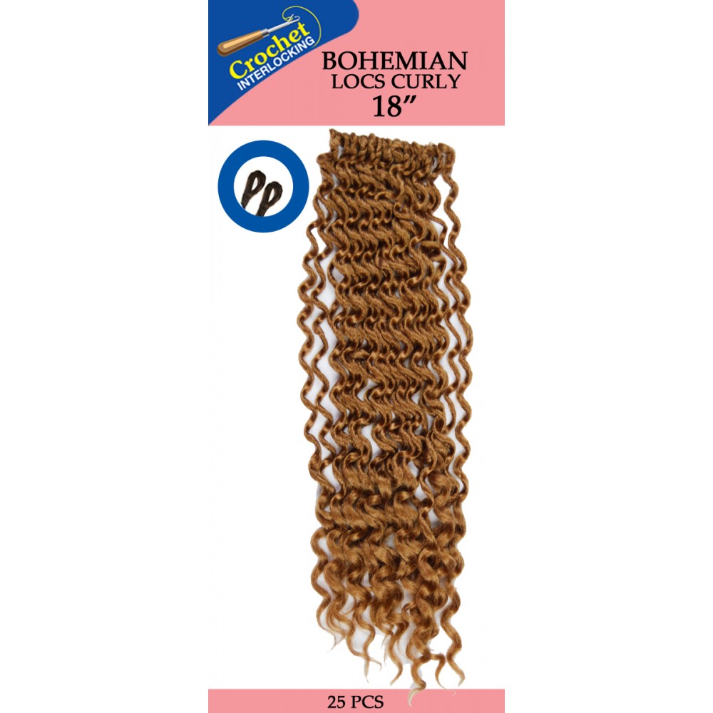 Janet Collection Synthetic Hair Crochet Braid Loop 2x Mambo Bohemian Locs Curly 18