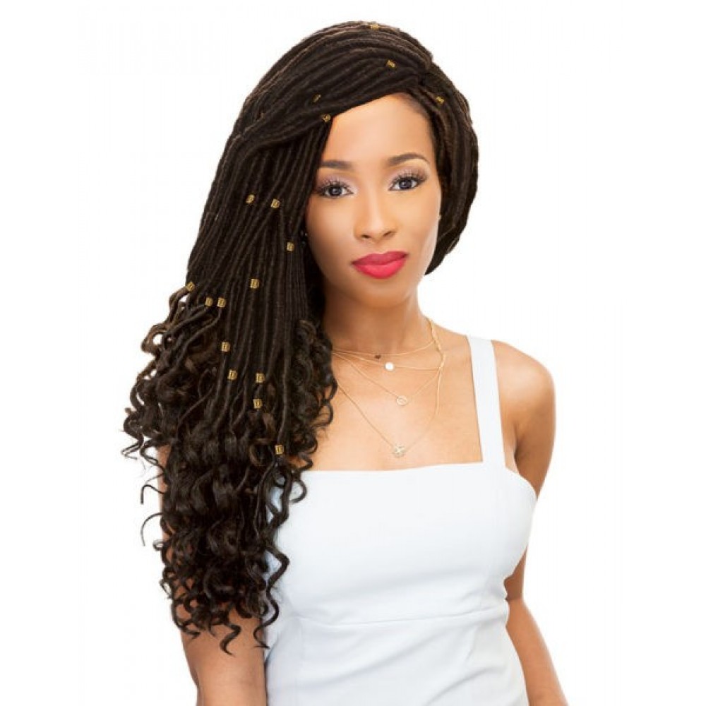 Janet Collection Synthetic Hair Crochet Braid Loop 2x Mambo Straight Goddess Locs 20
