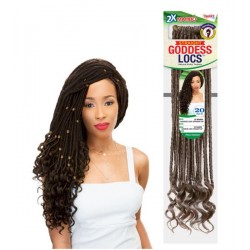 Janet Collection Synthetic Hair Crochet Braid Loop 2x Mambo Straight Goddess Locs 20"