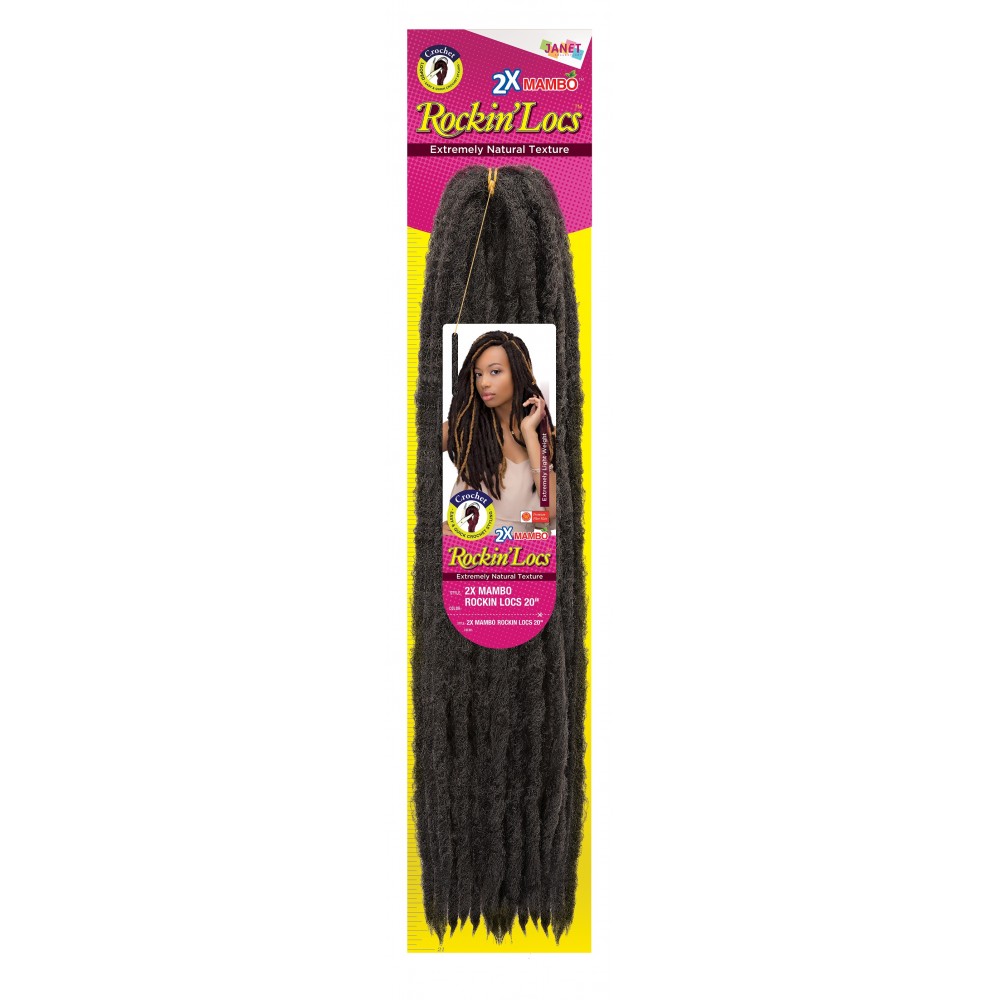 Janet Collection Synthetic Hair Crochet Braid 2x Mambo Rockin Locs 20