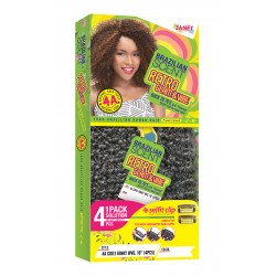 Janet Collection Brazilian Scent Crimpy Kinky 100% Human Hair Weave 12"