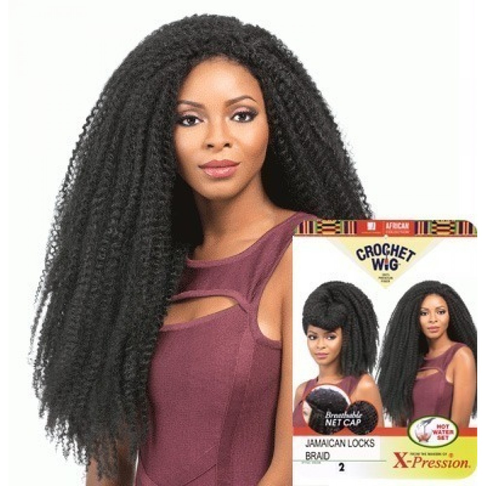 sensationnel african collection  crochet  synthetic wig jamaican locks braids