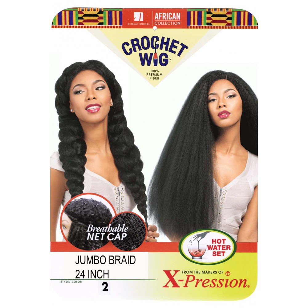 Sensationnel African Collection  Crochet  Synthetic Wig Jumbo Baid 24