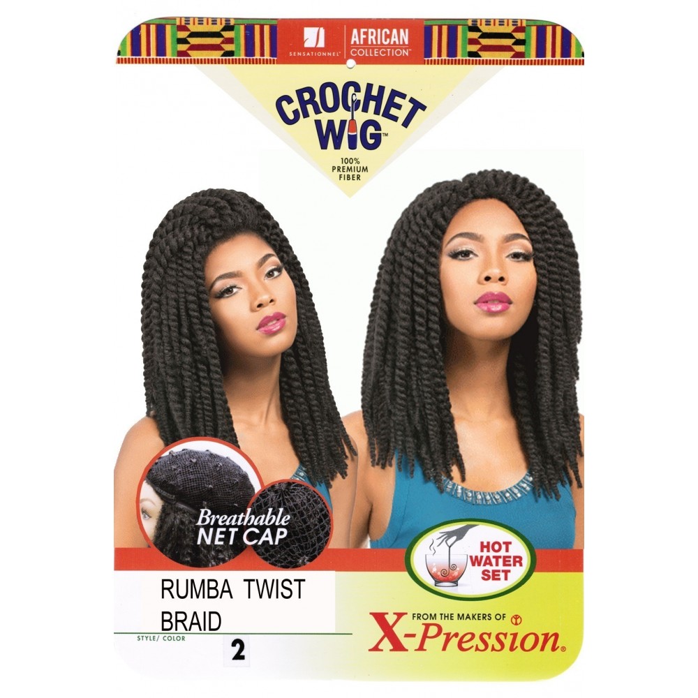 sensationnel african collection  crochet  synthetic wig rumba twist braid