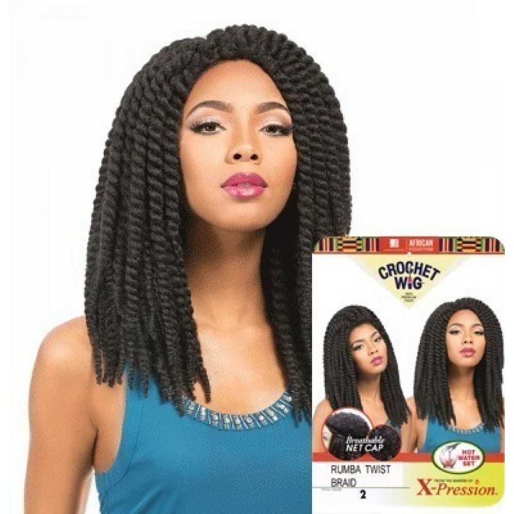 sensationnel african collection  crochet  synthetic wig rumba twist braid