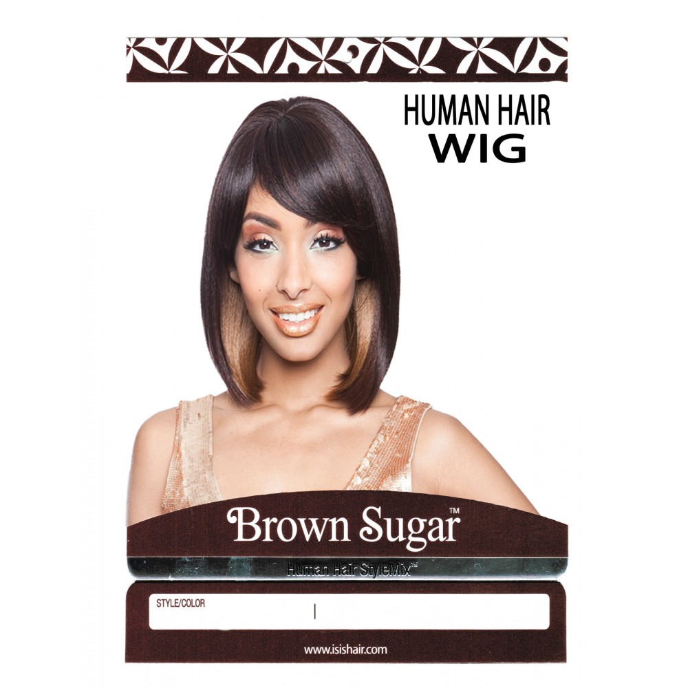 Brown Sugar Human Hair Stylemix Full Wig Bs105 Brown Sugar Human Hair Stylemix Full Wig Bs105