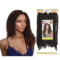 Mane Concept Afri Synthetic Hair Crochet Braid Loop 2x Pre Stretched Juicy Twist 12"