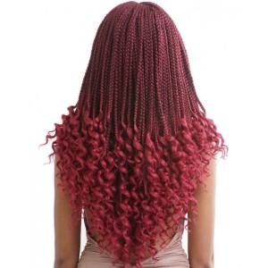 Mane Concept Afri Synthetic Hair Crochet Braid Loop Curly Ends Box Braid 18