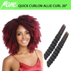 Mane Concept Afri Synthetic Hair Crochet Braid Loop Quick Curlon Allie Curl 20" Mane Concept Afri Synthetic Hair Crochet Braid Loop Quick Curlon Allie Curl 20"
