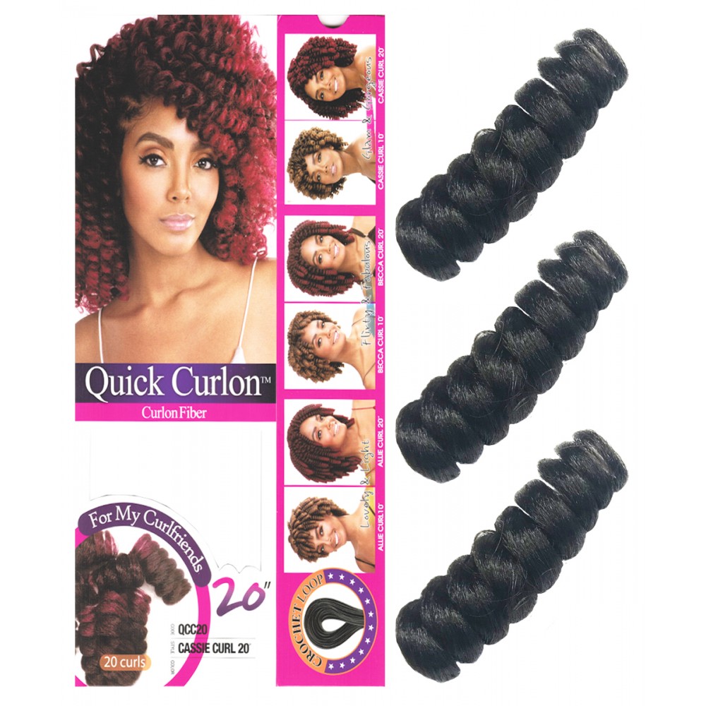 Mane Concept Afri Synthetic Hair Crochet Braid Loop Quick Curlon Cassie Curl 20