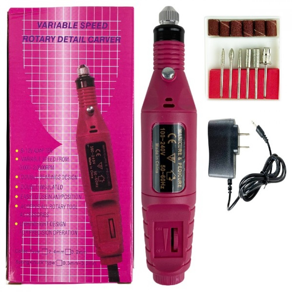 Ebo Electric Nail Drill Machine Sets Manicure Pedicure Polishing Nail File Drill Kit Set With Sanding Bands