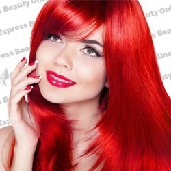 18" fusion-i tip - 140pcs 100% human hair extension name - red - straight