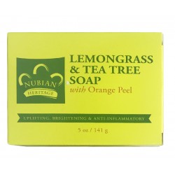 Nubian Heritage Lemongrass And Tea Tree Soap Bar Soap 5 Oz Nubian Heritage Lemongrass And Tea Tree Soap Bar Soap 5 Oz
